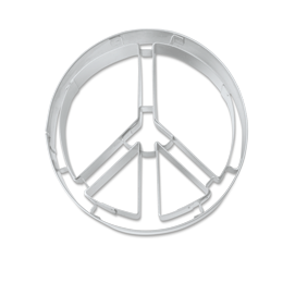 Ausstechform Peace Zeichen 6,5 cm Austecher Frieden Städter